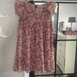 Floral baby doll dress